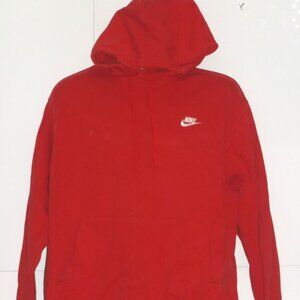 Nike Men's Sportswear Club Fleece Pullover Hoodie Size: Large Red PLEASE READ